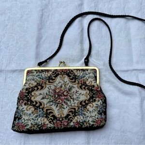 Floral Tapestry Vintage Bag